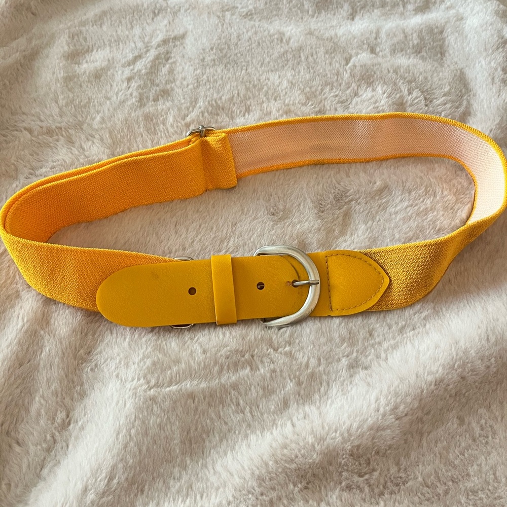 Yellow Softball Belt